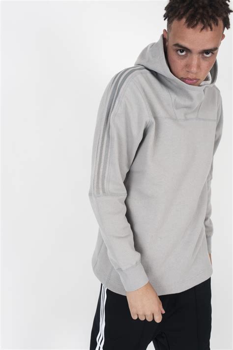 Adidas x Wings + Horns Bonded Linen Hoodie Solid Grey | Garmentory