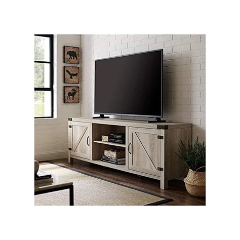 Buy Pemberly Row 70 Farmhouse Barn Door Rustic Wood Tv Stand Console