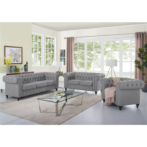 Canora Grey Arlisa 3 Piece Living Room Sectional Sofa Set Includes