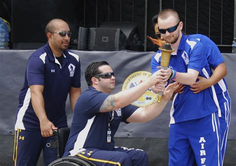 team navys arrows hit  targets   warrior games united