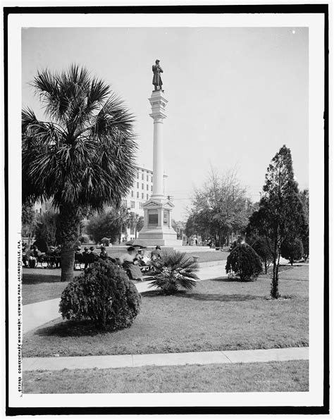 Confederate Monument Hemming Park Jacksonville Fla Library Of Congress