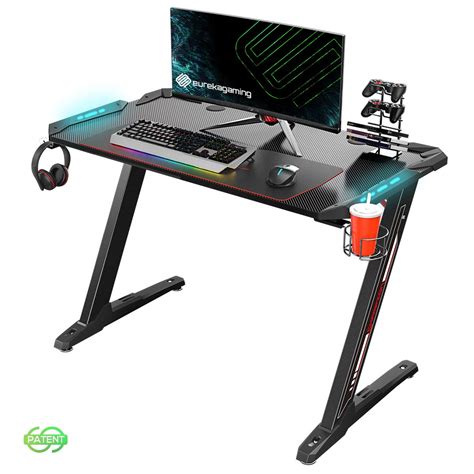 EUREKA ERGONOMIC Gaming Tisch Z1 S Gaming Schreibtisch Gaming