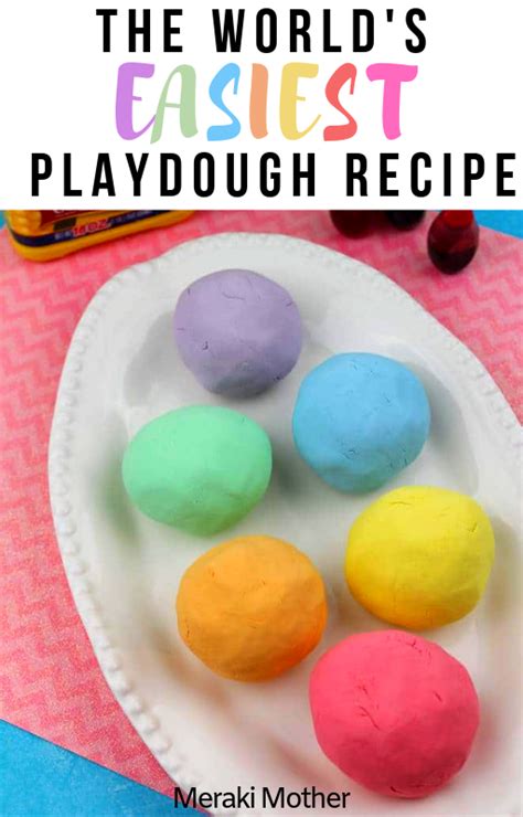 Playdough Recipe Easy Without Cream Of Tartar City Of