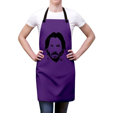 Keanu Reeves Pop Art Portrait Keanu Reeves Aprons Sold By Irfan