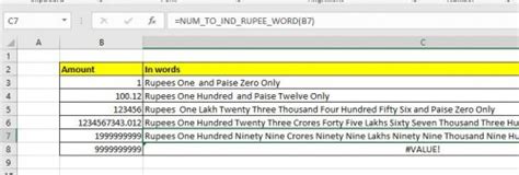 How To Convert Number To Words In Excel In Rupees