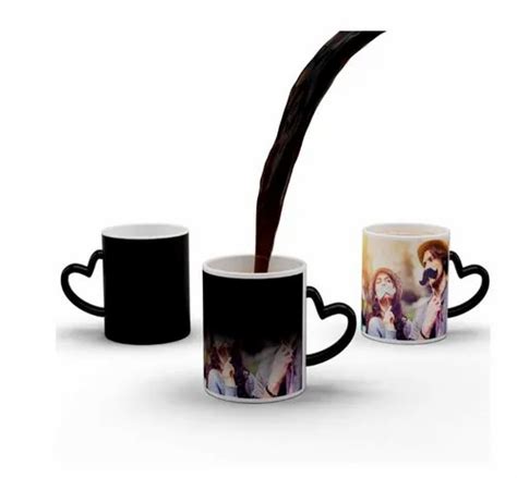 Heart Handle Black Magic Mug At Rs Piece Sublimation Coffee Mugs