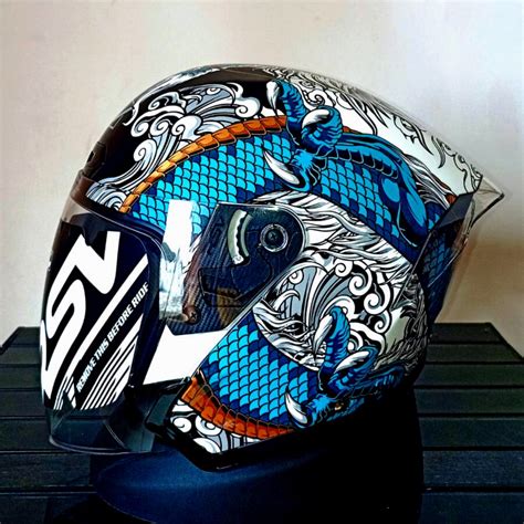 Jual HELM RSV NEW WINDTAIL RYUJIN HELM HALF FACE HELM RSV WINDTAIL