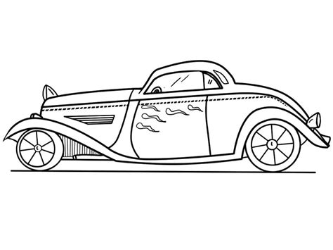 Hot Rod Coloring Pages - Free Printable Coloring Pages for Kids