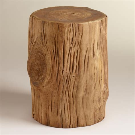 Teak Tree Stump Table World Market Tree Stump Side Table Tree