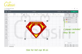 Super Dad Hot Cup Oz SVG Graphic By Crabsiri Creative Fabrica