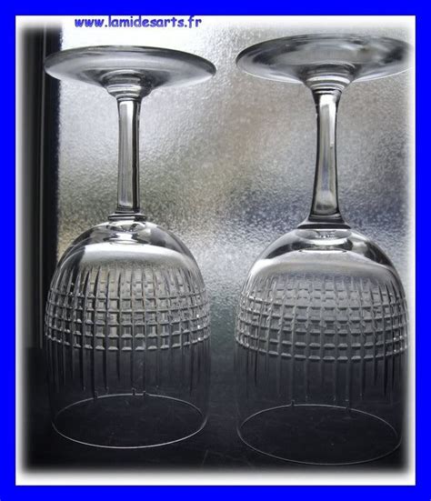 2 verres à eau CRISTAL DE BACCARAT modèle NANCY 15 5 cm stock 0