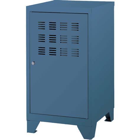 Casier de rangement en métal 74 cm collégien bleu