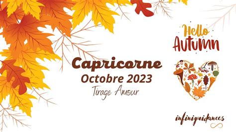 Capricorne Amour Octobre Youtube