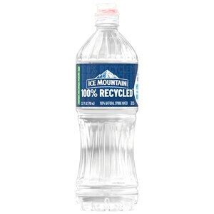 Ice Mountain 100% Natural Spring Water Plastic Bottle, 23.7 oz