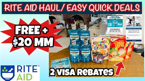 Rite Aid Haul No Out Of Pocket Lots Of Rebates Back Easy Couponing