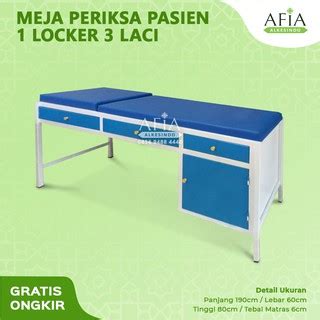 Jual Meja Periksa Pasien 1 Locker 3 Laci Alat Kesehatan Klinik Rumah