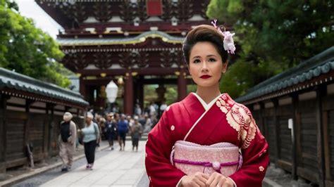 Premium Photo Asian Woman Wearing Japanese Traditional Kimono At