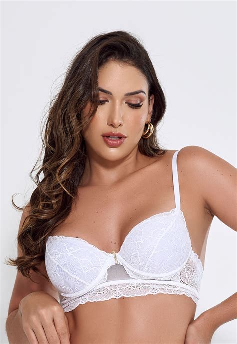 Comprar Conjunto De Cinta Liga Bojo E Aro Em Renda E Tule Branco