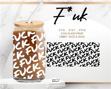 Libbey Glass 16oz 20oz Fuck Svg Fuck Word Svg Anti Valentines Svg Beer Glass Svg Wrap File For