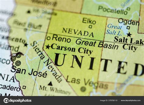 Carson City Usa Geography Map Stock Photo by ©aliceinwonderland2020 ...