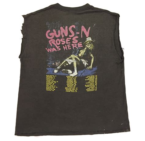 Vintage 80s Guns N Roses Appetite For Destruction Banned 1987 Tour