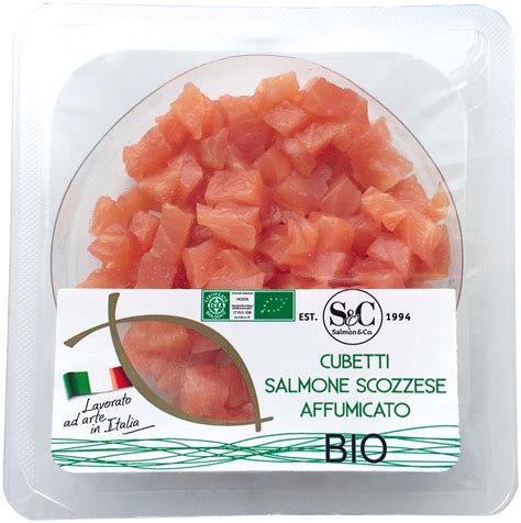 Salmone Scozzese Affumicato A Cubetti SALMON CO Agricoltura Biologica