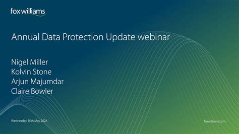 Annual Data Protection Update Webinar Youtube