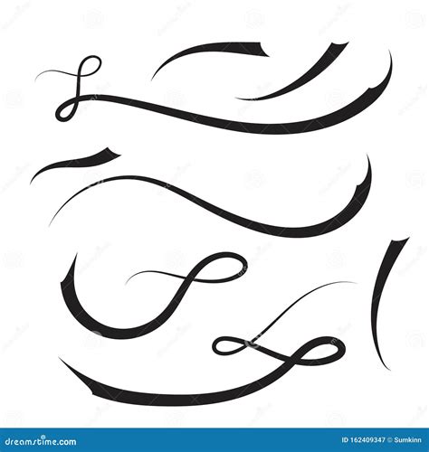 Vector set underline. stock vector. Illustration of grunge - 162409347