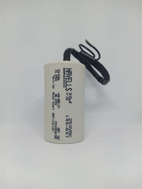 Havells Motor Start Capacitor 40 60 30 MFD Plastic