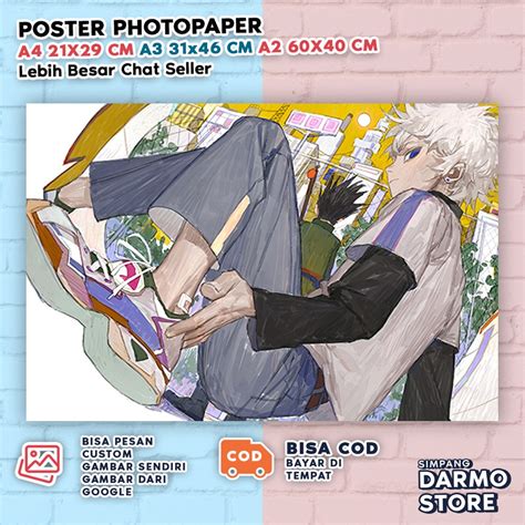 Jual Poster Hunter X Hunter Hxh Killua Gon Hisoka Kurapika Hiasan