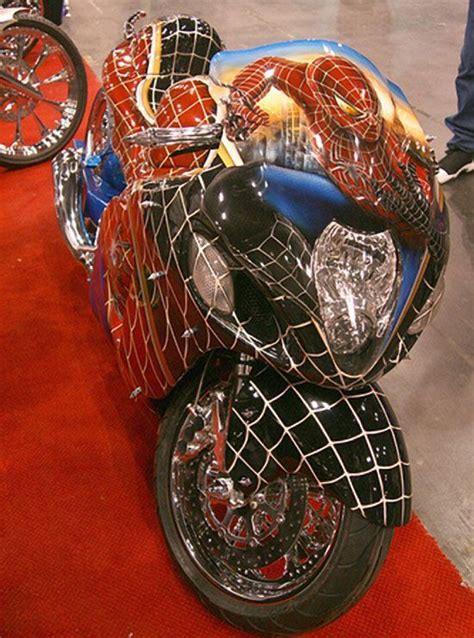 Spider Man Custom Design Harley Bikes Super Bikes Bike