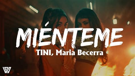 Tini Maria Becerra Mi Nteme Letra Lyrics Youtube