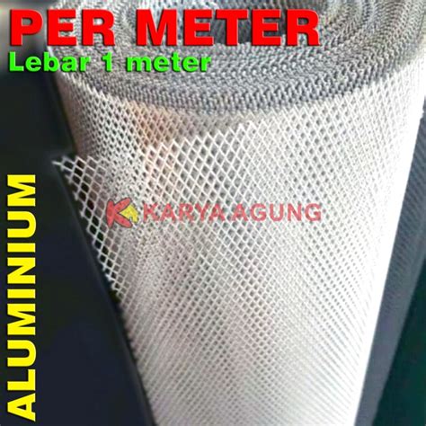 Jual Rang Kawat Nyamuk ALUMINIUM Per METER Ram Kasa Parabola Anti