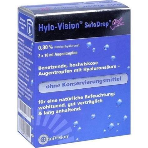 Hylo Vision Safedrop Gel Augentropfen X Ml Pzn Ebay