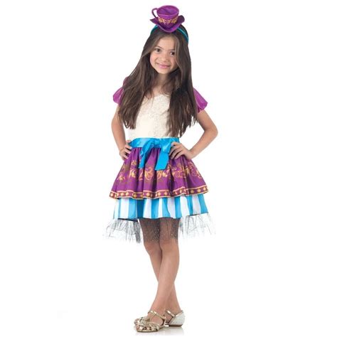 Fantasia Madeline Hatter Ever After High Infantil Luxo Voc Encontra Na