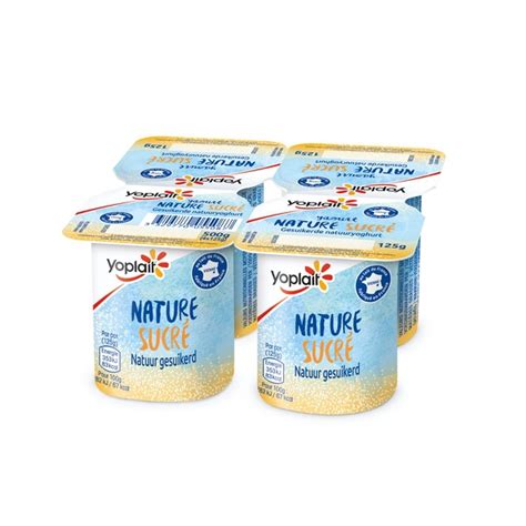 Yoghurt Nat Gesuikerd 125g X4 Solucious