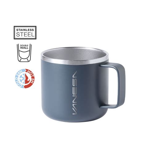 Taza Inox Bicolor De Doble Pared 350ml Desde 4 89 Compra Ya