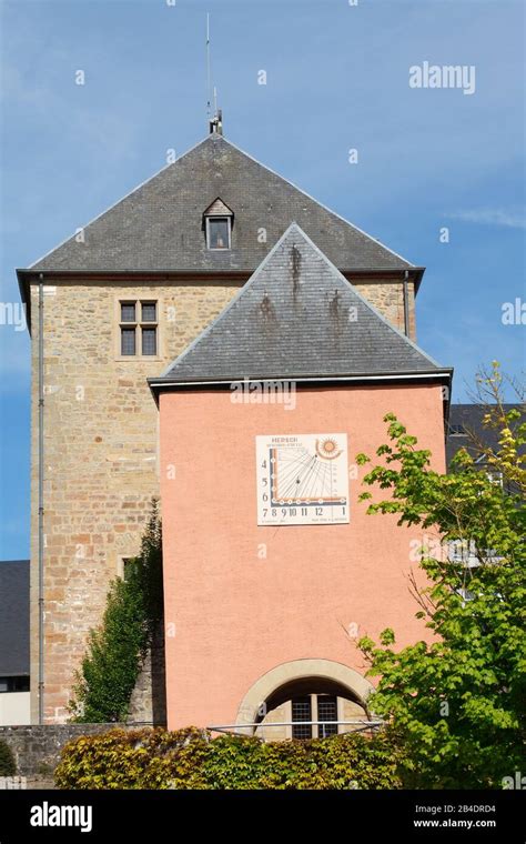 Castle Mersch Luxembourg Europe Stock Photo Alamy