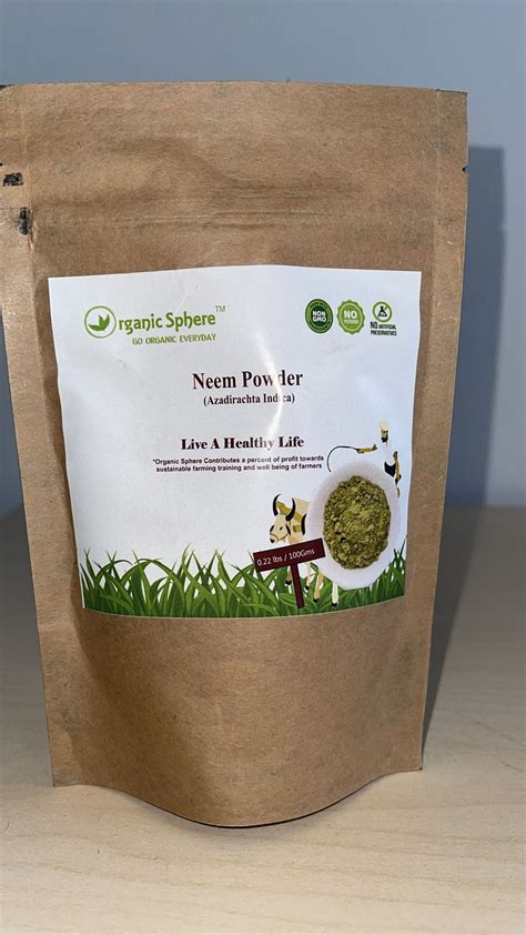 100% Natrual Neem Leaves Powder