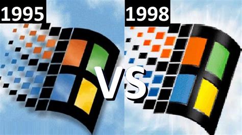 Windows 95 Vs Windows 98 Youtube