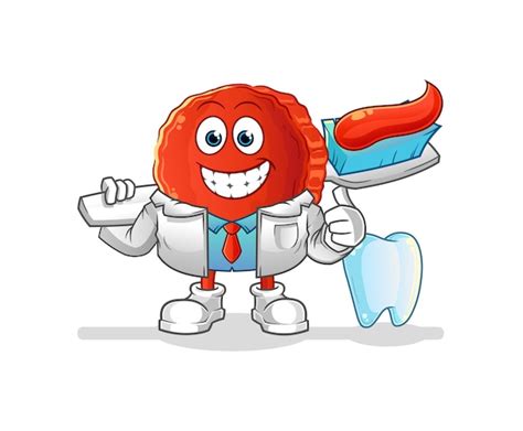 Premium Vector Jingle Bell Dentist Illustration Character Vector