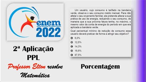 Enem 2022 Ppl Porcentagem A Tarifa Da Energia Elétrica No Brasil