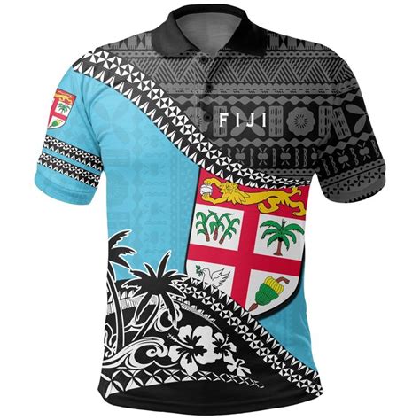 Aio Pride Fiji Polo Shirt Fall In The Wave Aio Pride Polo Shirt