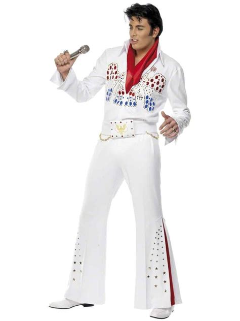 Elvis Costume White Jumpsuit