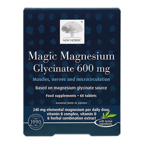 New Nordic Magic Magnesium Glycinate Mg Tablets Holland Barrett