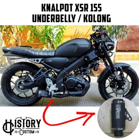 Jual KNALPOT YAMAHA XSR 155 UNDERBELLY KNALPOT XSR 155 KOLONG