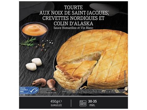 Tourte Aux Noix De Saint Jacques Crevettes Nordiques Et Colin D Alaska