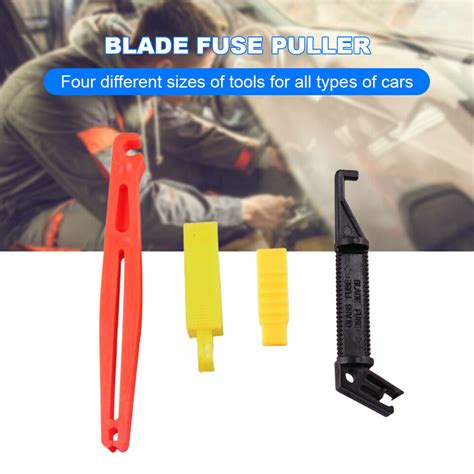 4pcs Car Fuse Extractor Mini Fuse Puller Blade Fuse Remover For Car