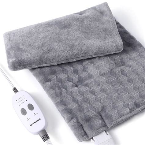 Weighted Heating Pad With Massager, Electric Heating Pad For Back Neck ...