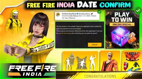 Free Fire India Release Date Confirm 29 September New Event Free